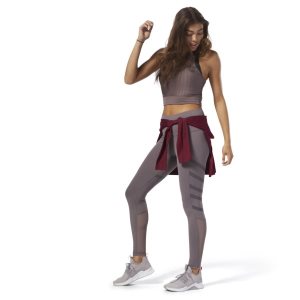 Reebok Cardio High Rise Tights Damen - Lila - DE 608-JAH